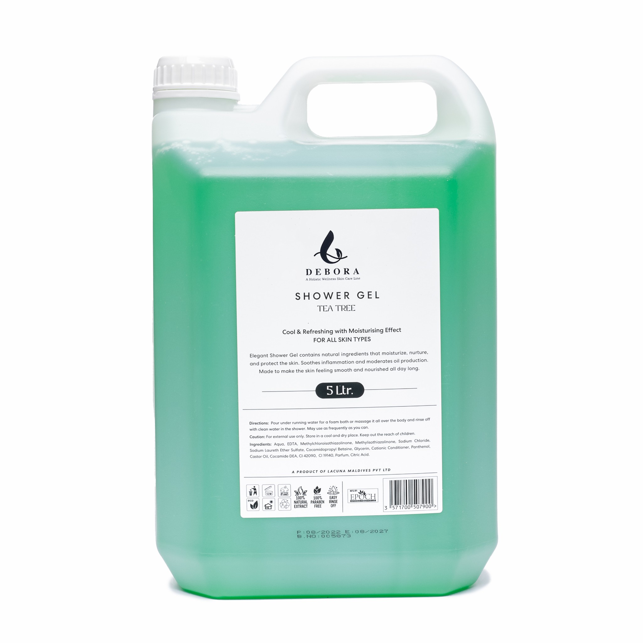 49 Debora Tea Tree Shower Gel - 5L - Image 1