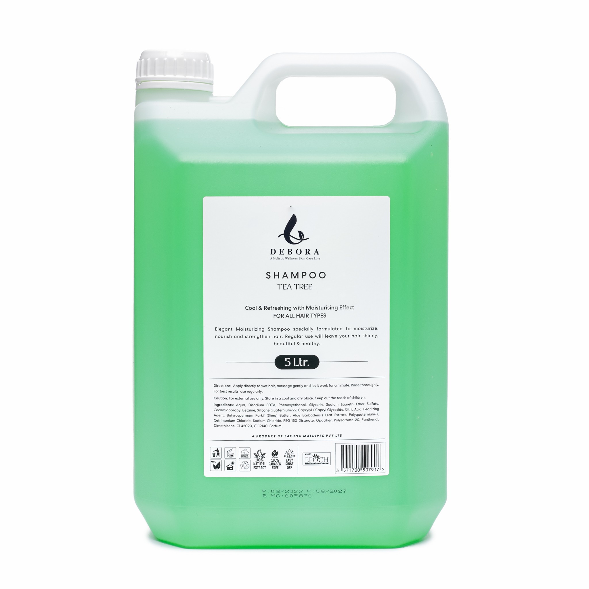 52 Debora Tea Tree Shampoo - 5L - Image 1