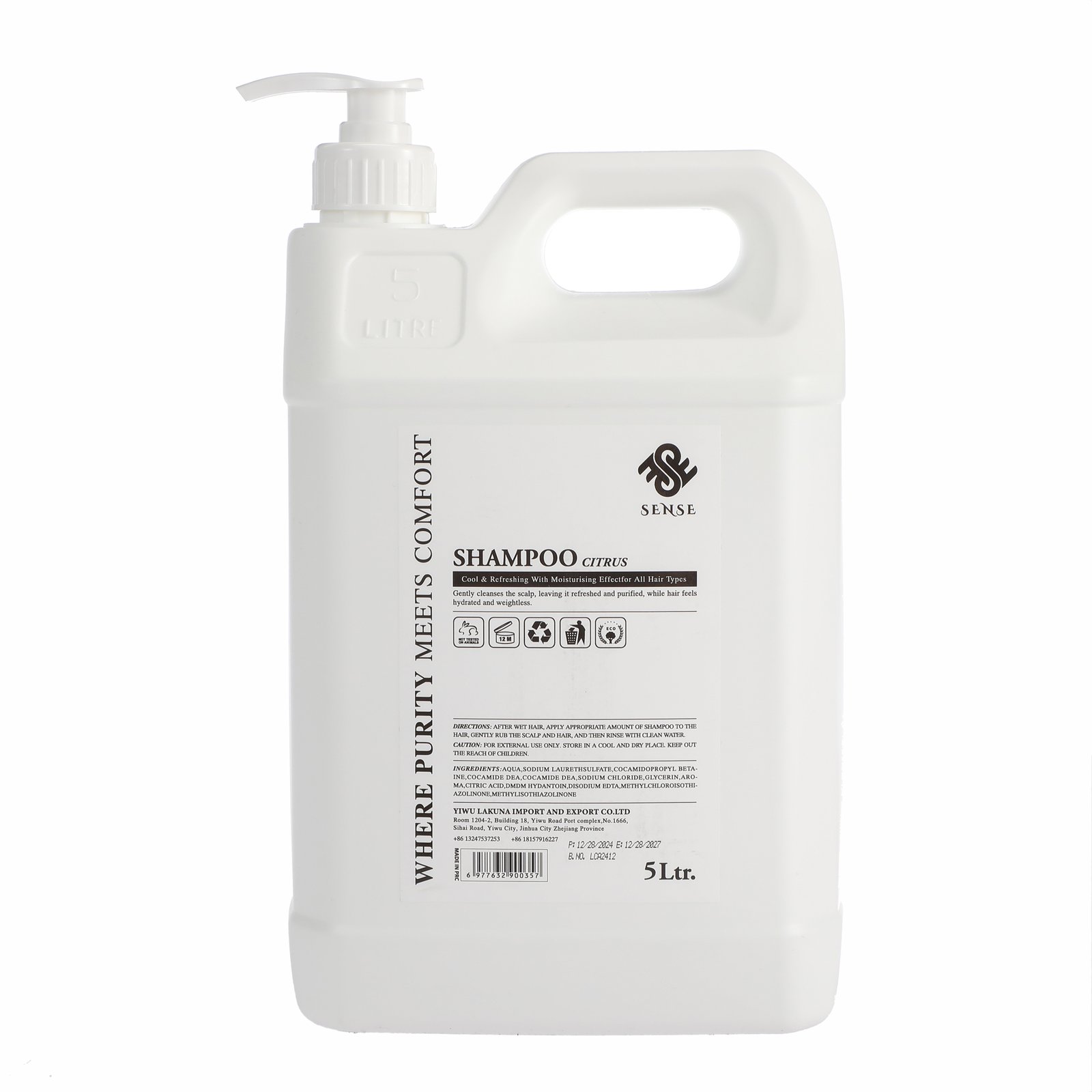 92-1.jpg Sense Citrus Shampoo 5L - Image 1