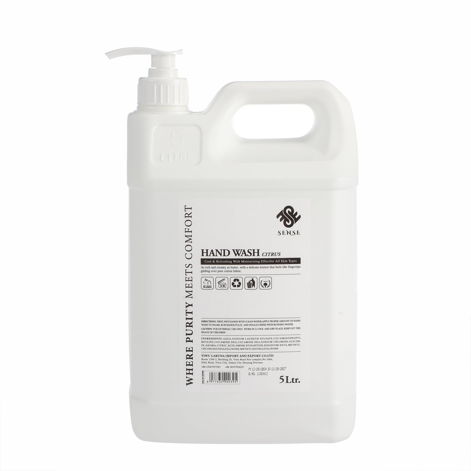 93-1.jpg Sense Gardenia Hand Wash 5L - Image 1