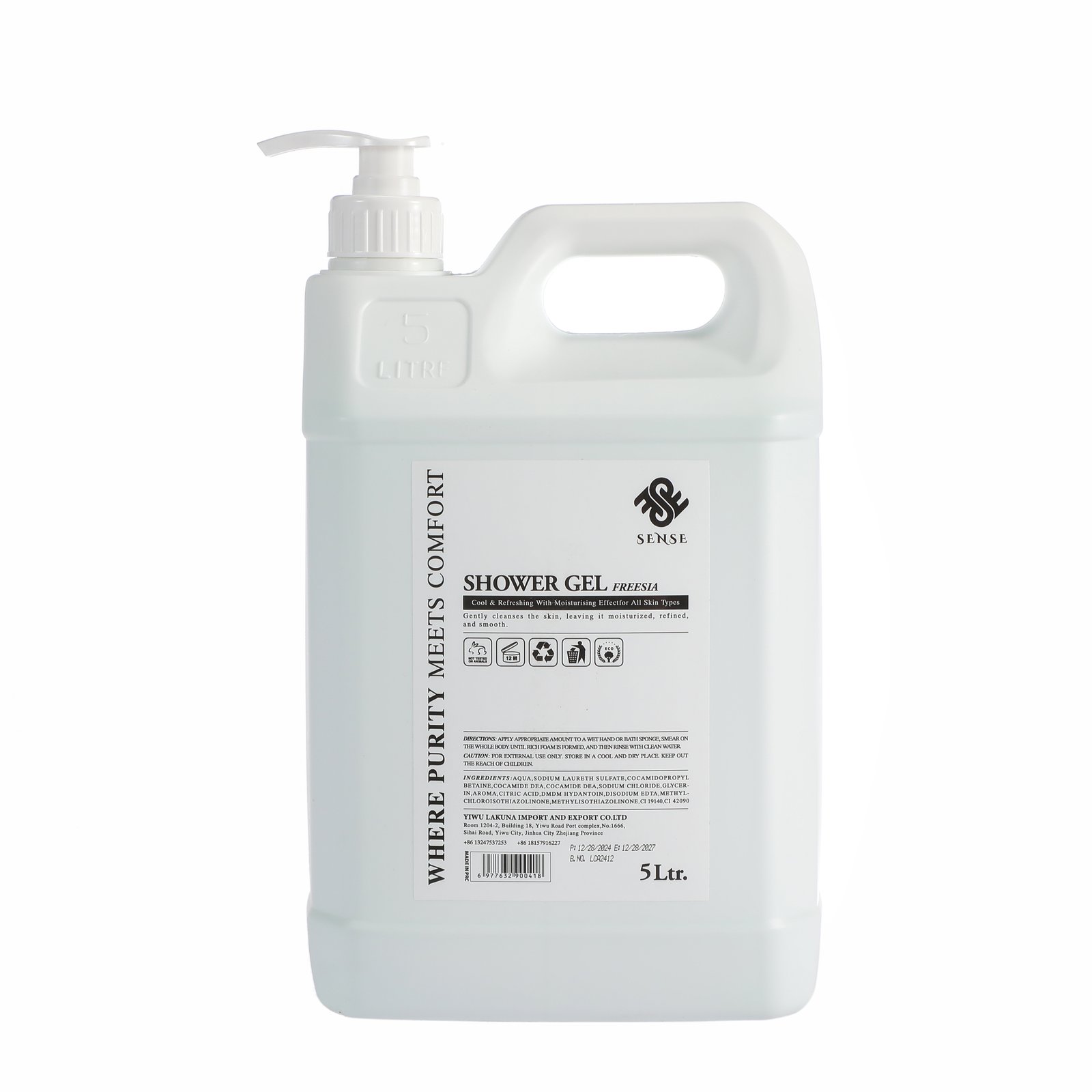 Sense Freesia Shower Gel 5L