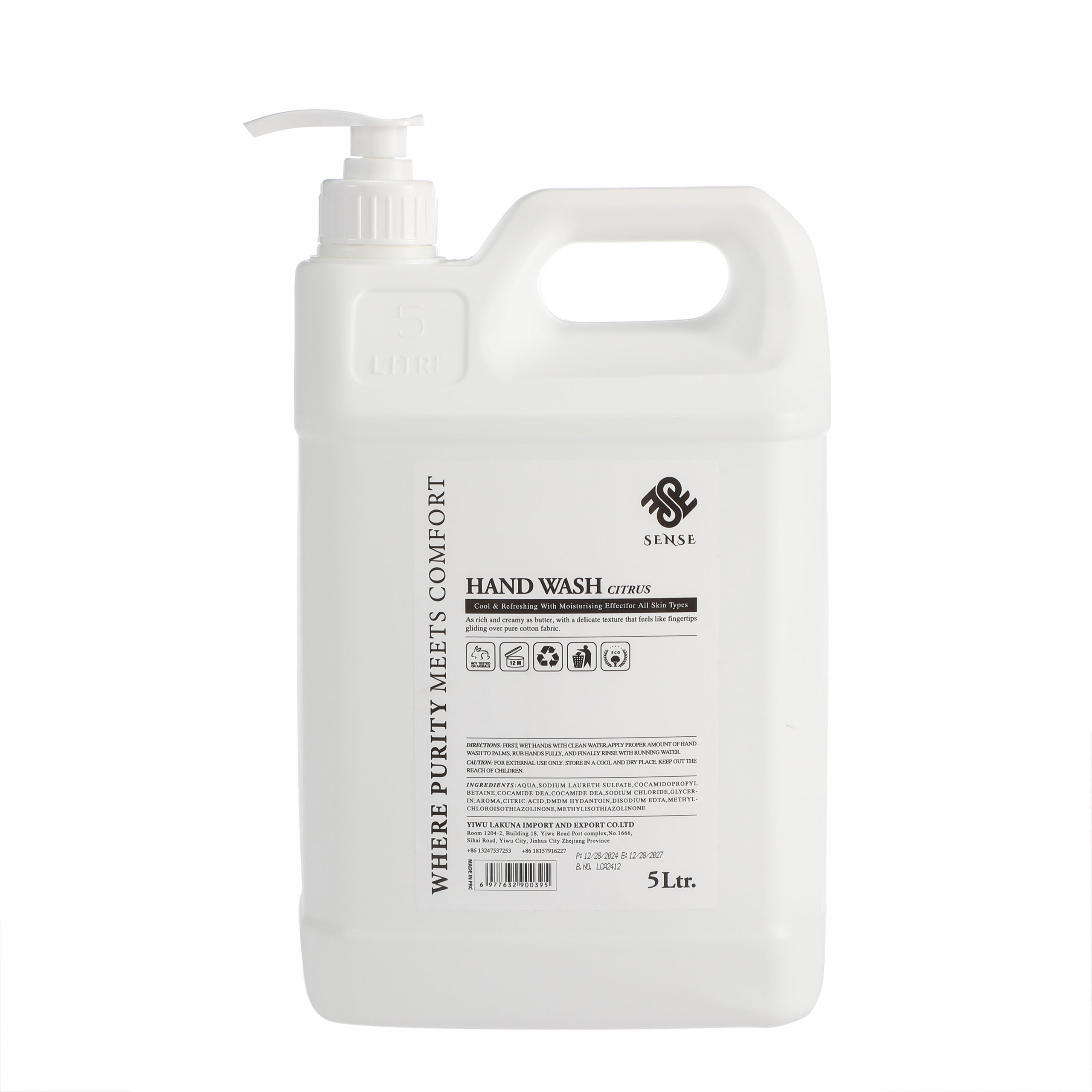Sense Citrus Hand Wash 5L
