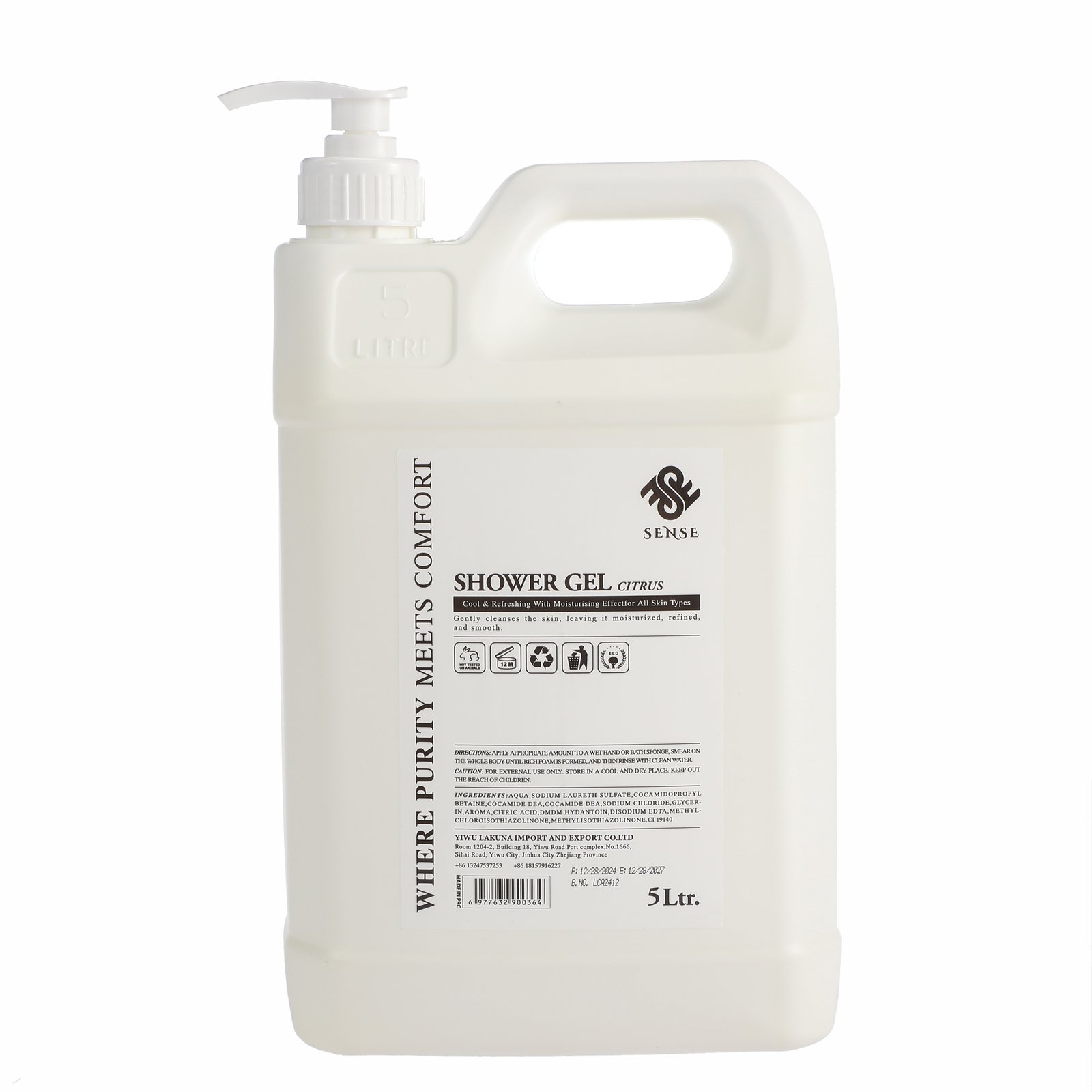 Sense Citrus Shower Gel 5L